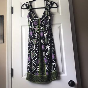 A printed seasonal dress